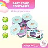 Babyproph Jiayi Baby Food Container 4pcs Freezer Storage Containers BPA FRE